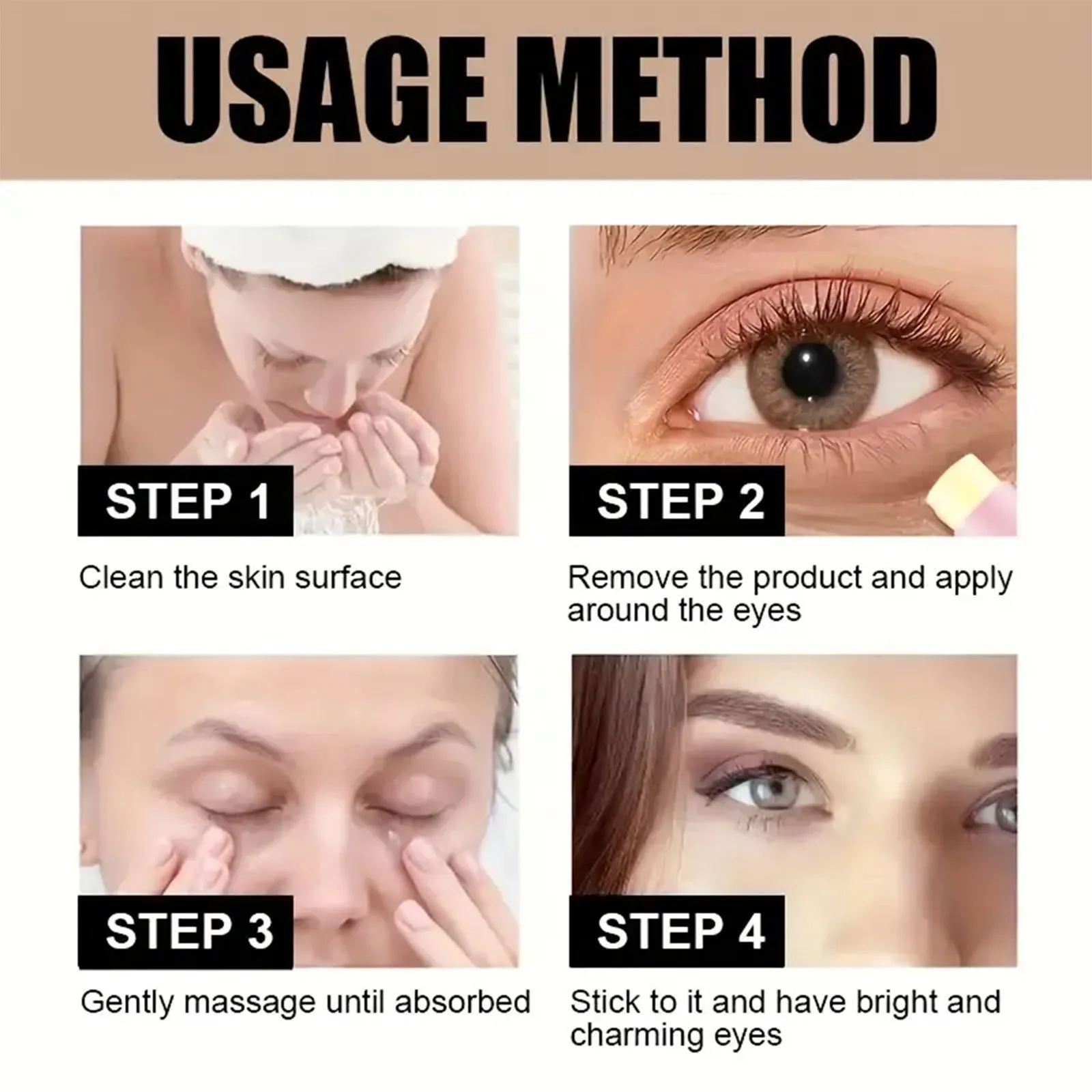 5g caffeine eye cream for reducing fine lines and dry lines in standard specification