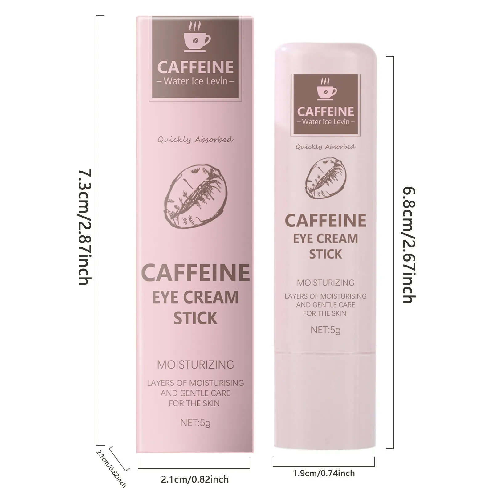 5g caffeine eye cream for reducing fine lines and dry lines in standard specification