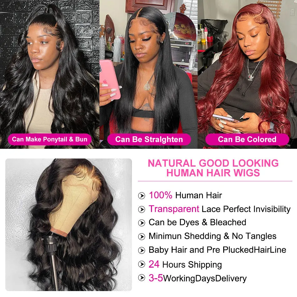 Black long curly front lace synthetic wig with side bangs on a mannequin head
