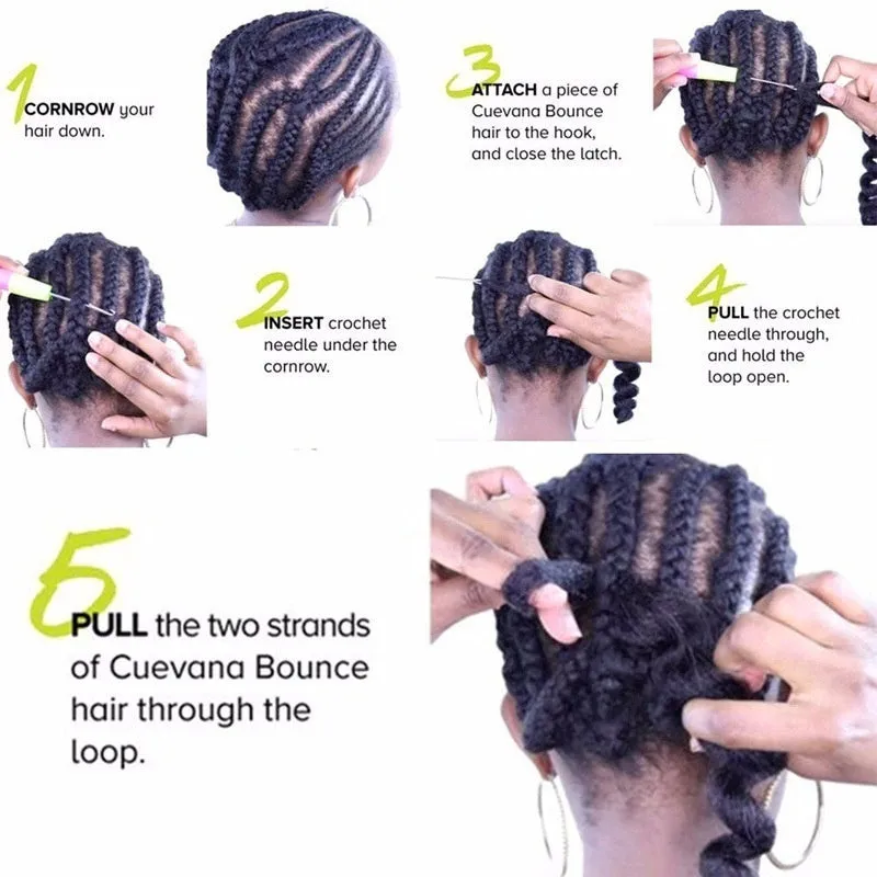 Synthetic domestic silk curly twist braid dreadlocks ponytail wig for ladies