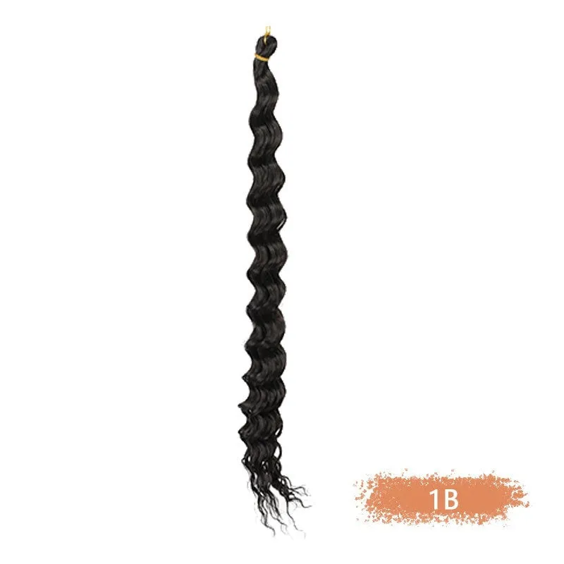 Synthetic domestic silk curly twist braid dreadlocks ponytail wig for ladies