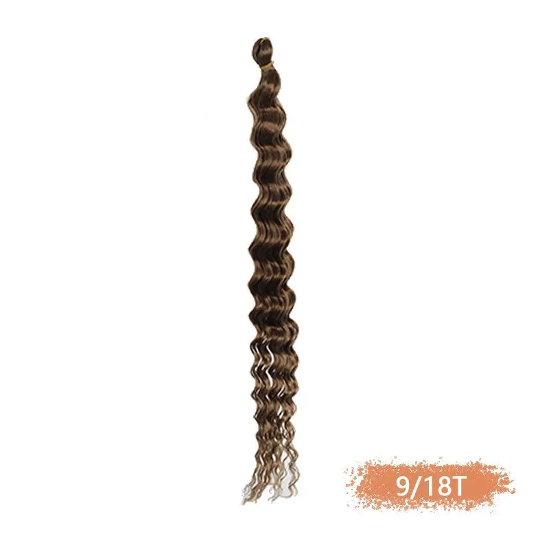 Synthetic domestic silk curly twist braid dreadlocks ponytail wig for ladies