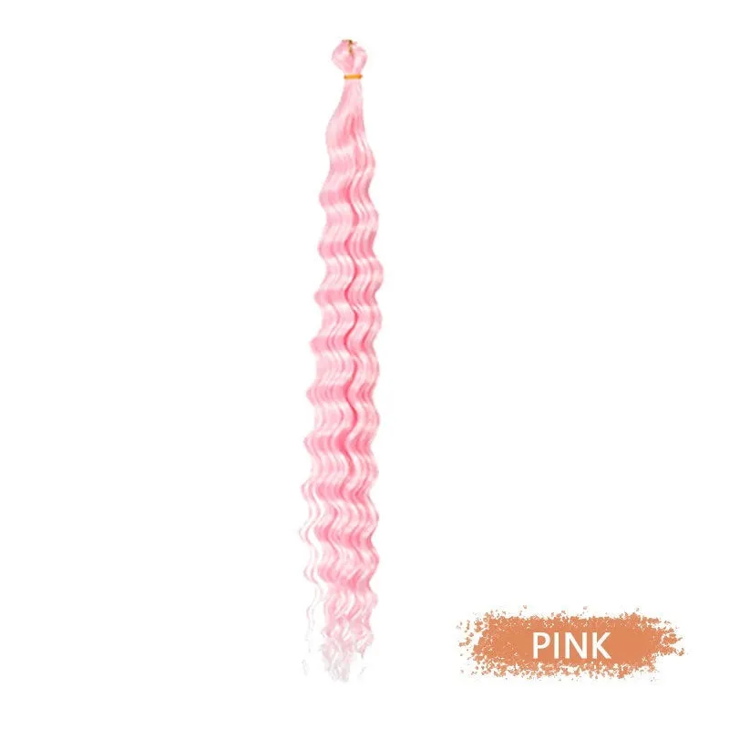 Synthetic domestic silk curly twist braid dreadlocks ponytail wig for ladies