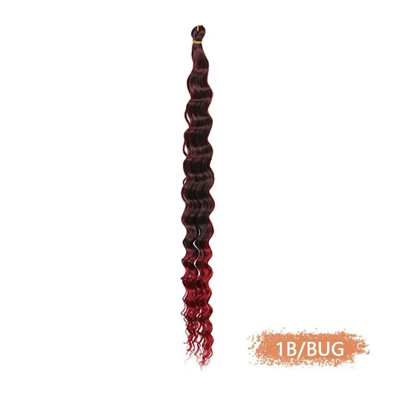 Synthetic domestic silk curly twist braid dreadlocks ponytail wig for ladies