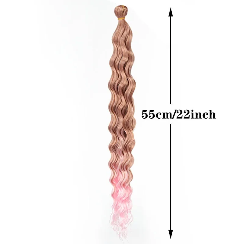 Synthetic domestic silk curly twist braid dreadlocks ponytail wig for ladies