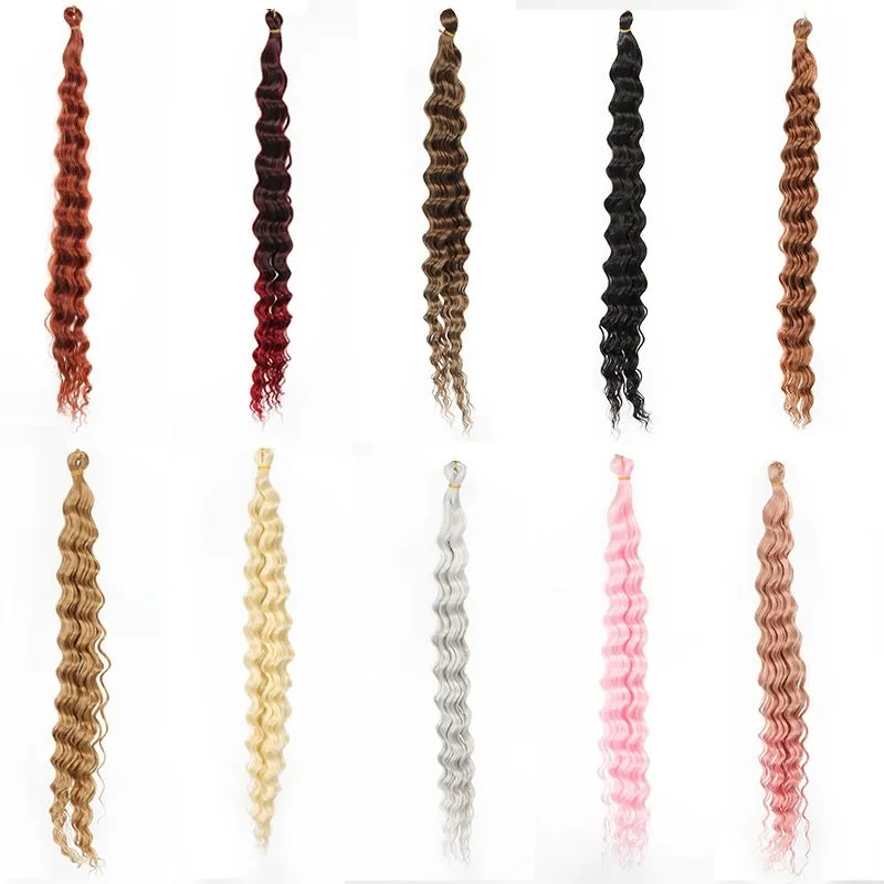 Synthetic domestic silk curly twist braid dreadlocks ponytail wig for ladies