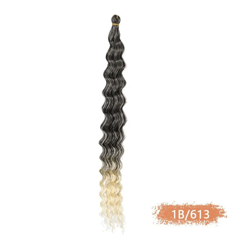 Synthetic domestic silk curly twist braid dreadlocks ponytail wig for ladies