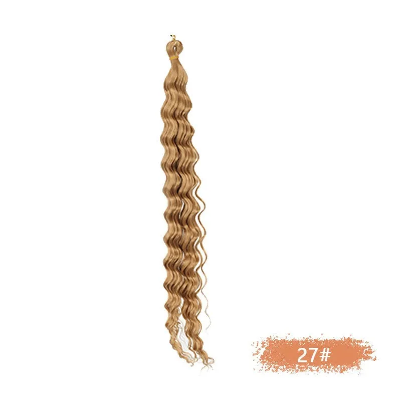 Synthetic domestic silk curly twist braid dreadlocks ponytail wig for ladies