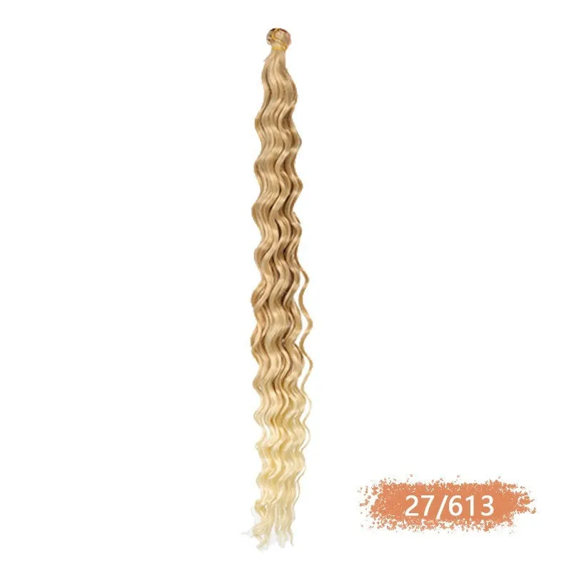 Synthetic domestic silk curly twist braid dreadlocks ponytail wig for ladies