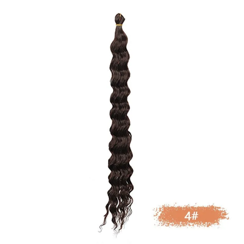 Synthetic domestic silk curly twist braid dreadlocks ponytail wig for ladies