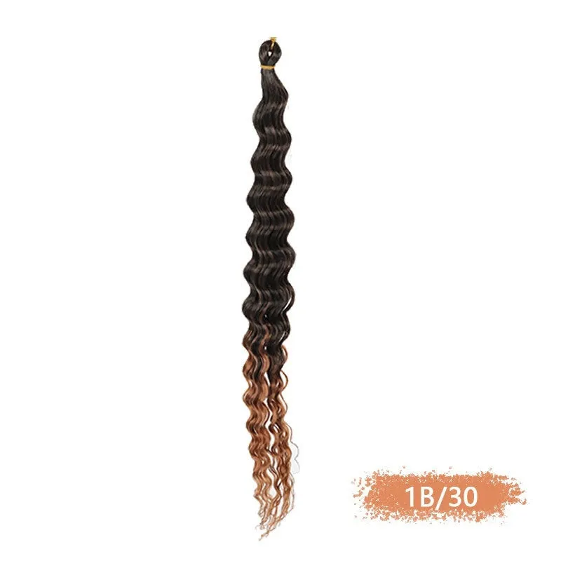 Synthetic domestic silk curly twist braid dreadlocks ponytail wig for ladies