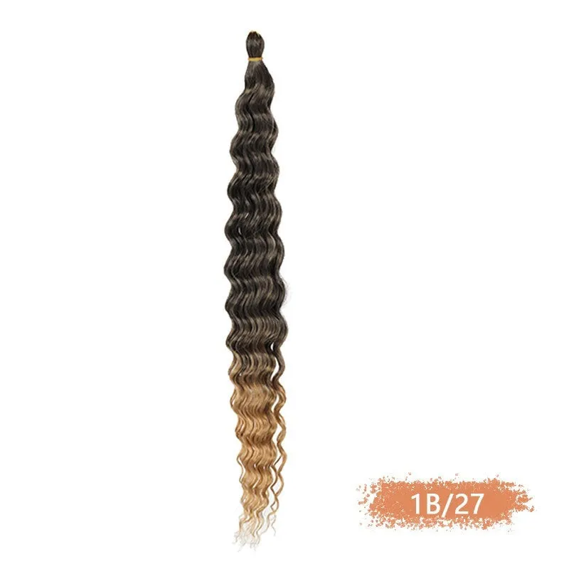 Synthetic domestic silk curly twist braid dreadlocks ponytail wig for ladies