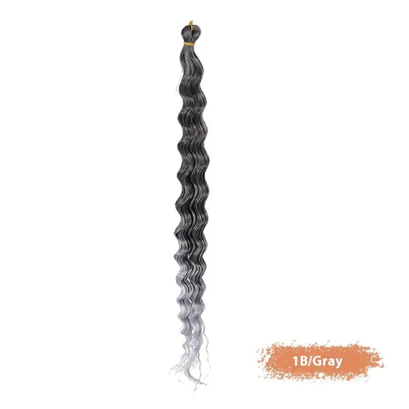 Synthetic domestic silk curly twist braid dreadlocks ponytail wig for ladies