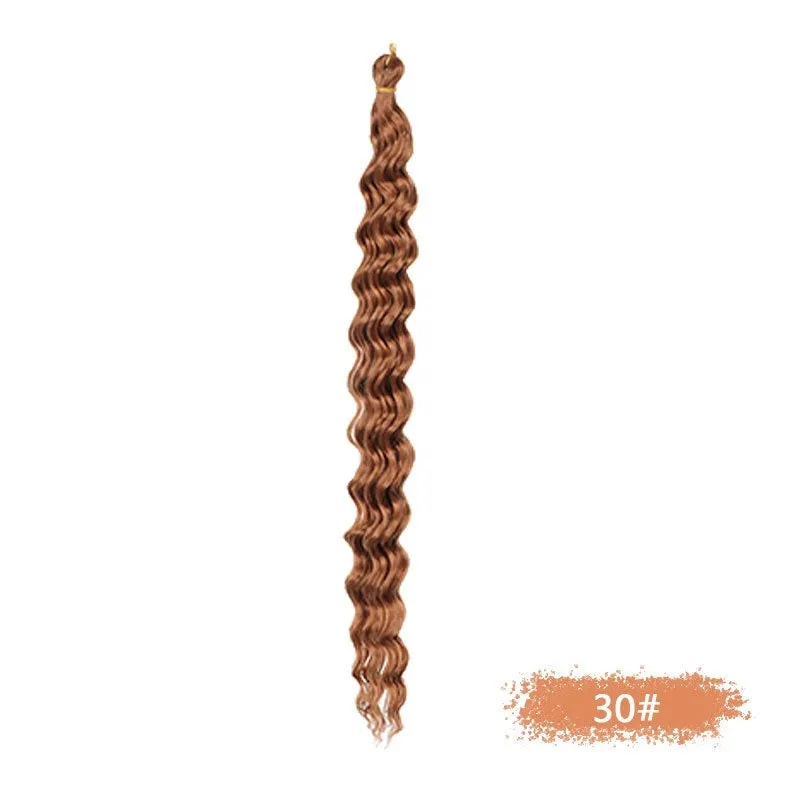 Synthetic domestic silk curly twist braid dreadlocks ponytail wig for ladies
