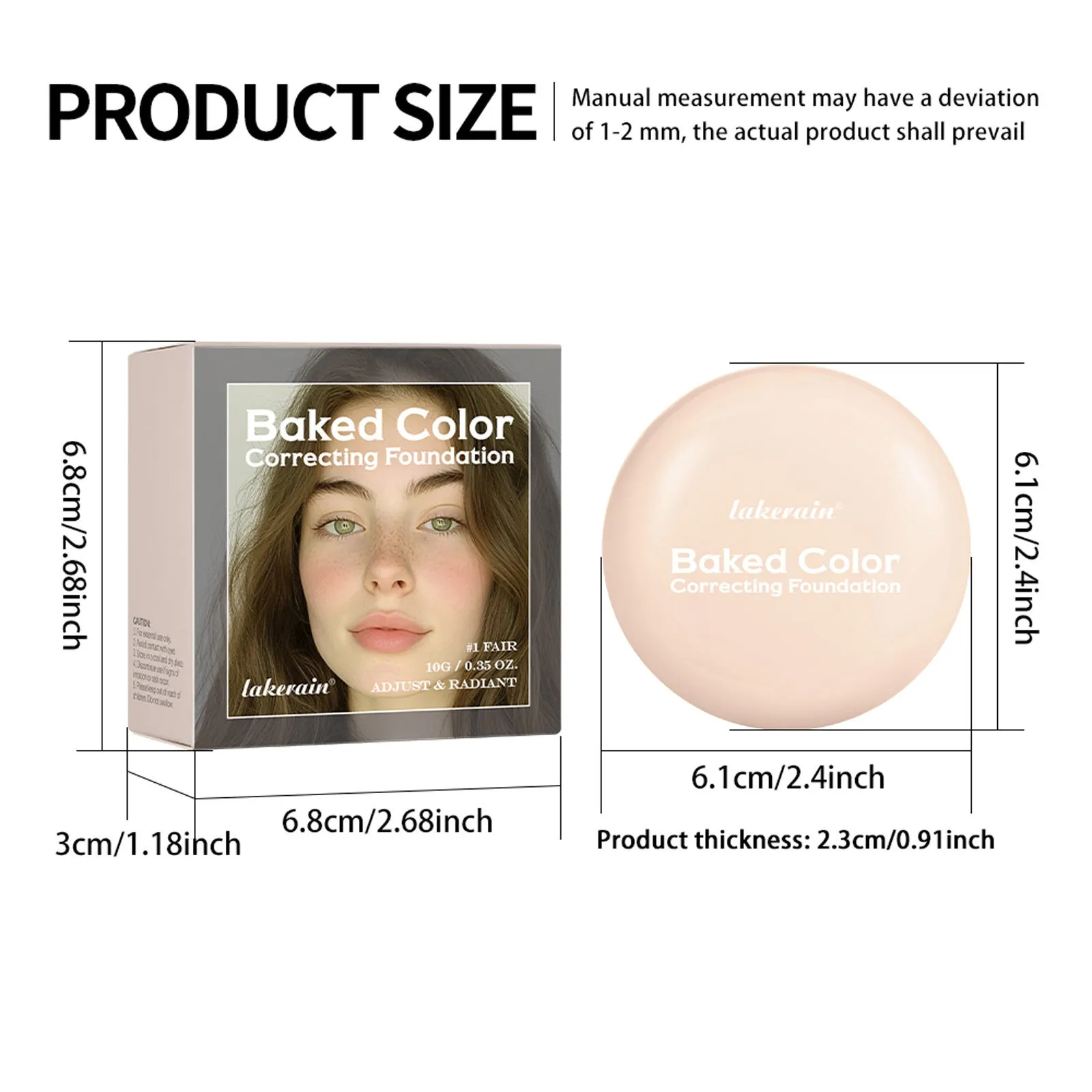 Natural face powder for blush, highlight, bronzing and contouring in 10g multi-colour options