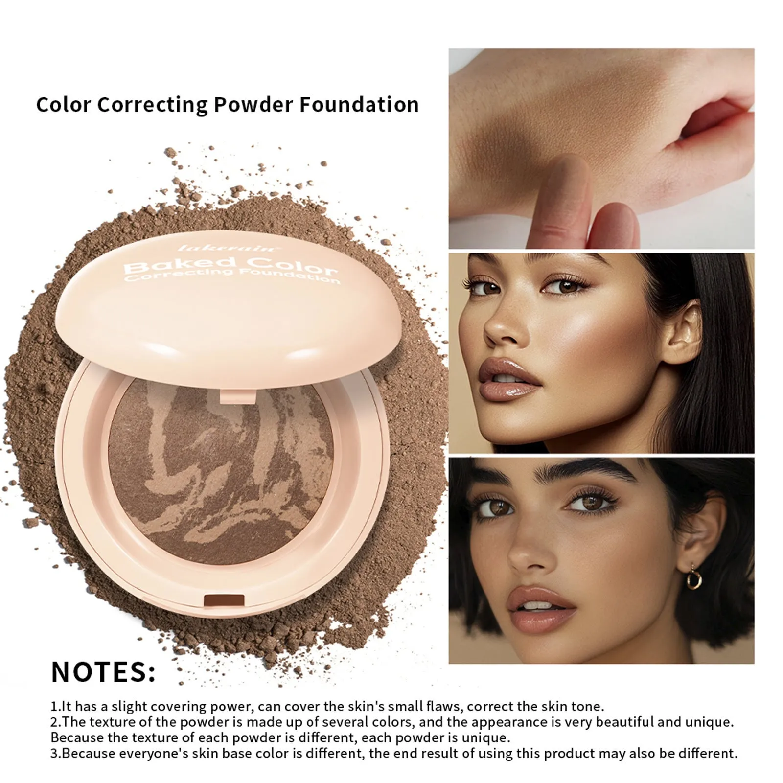 Natural face powder for blush, highlight, bronzing and contouring in 10g multi-colour options
