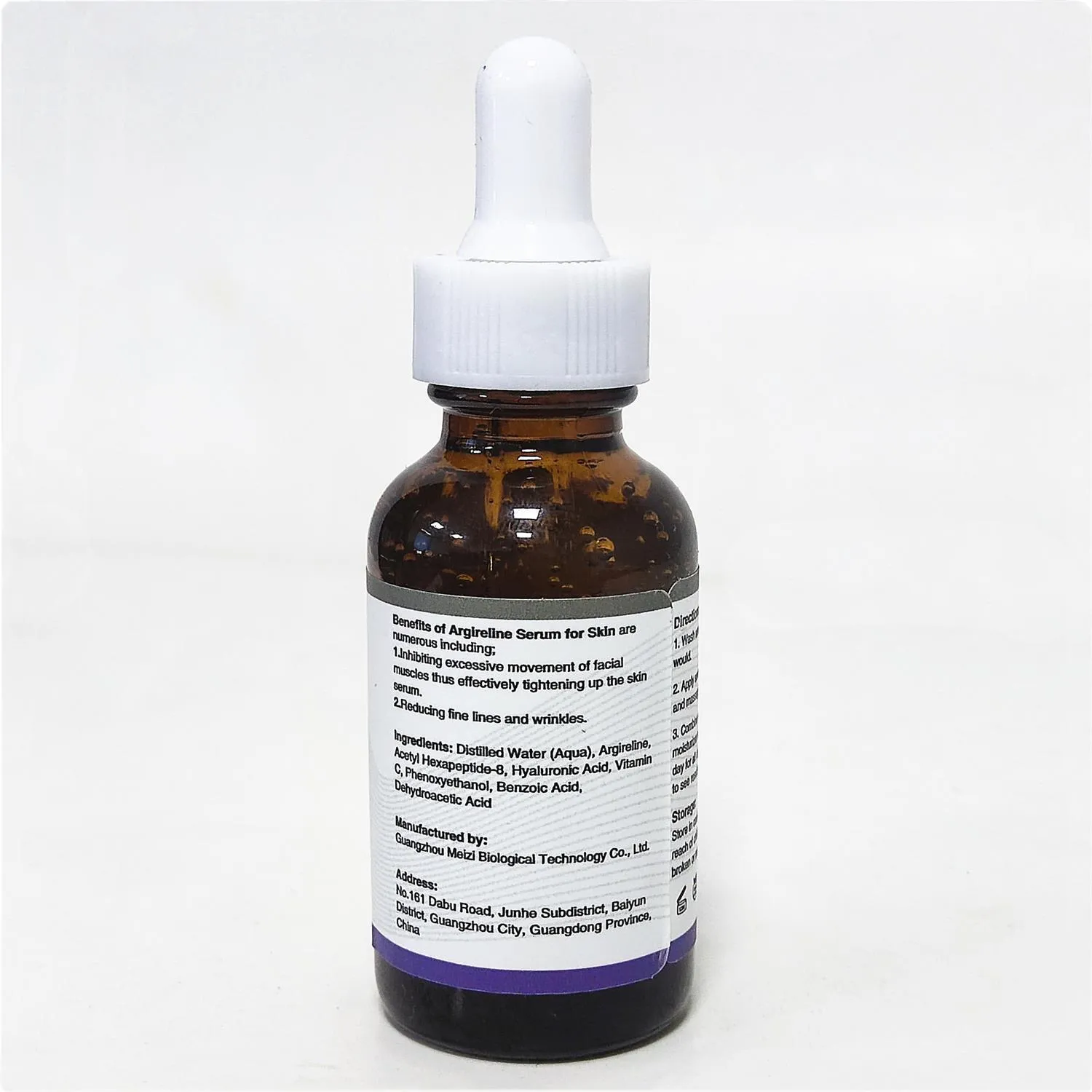 30ml bottle of six-peptide firming anti-wrinkle serum with brightening and hydrating properties