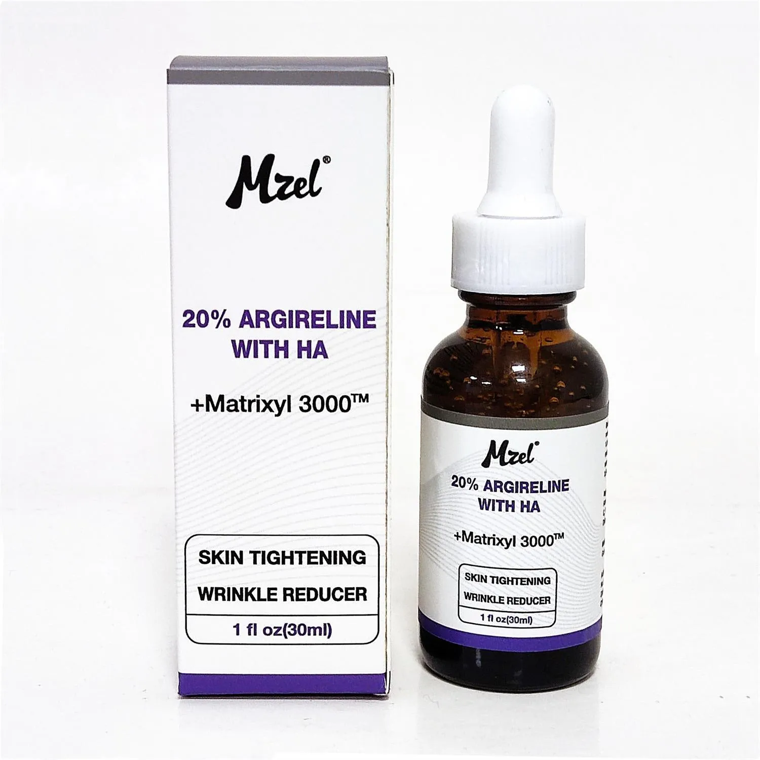 30ml bottle of six-peptide firming anti-wrinkle serum with brightening and hydrating properties