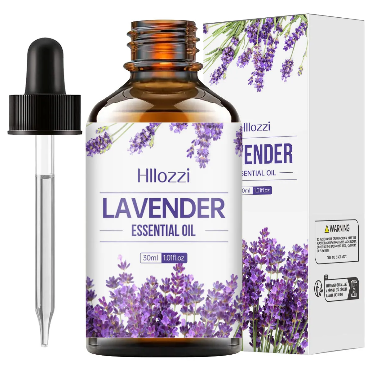 Lavender body massage oil in 30ml bottle with moisturising and nourishing formula for all skin types