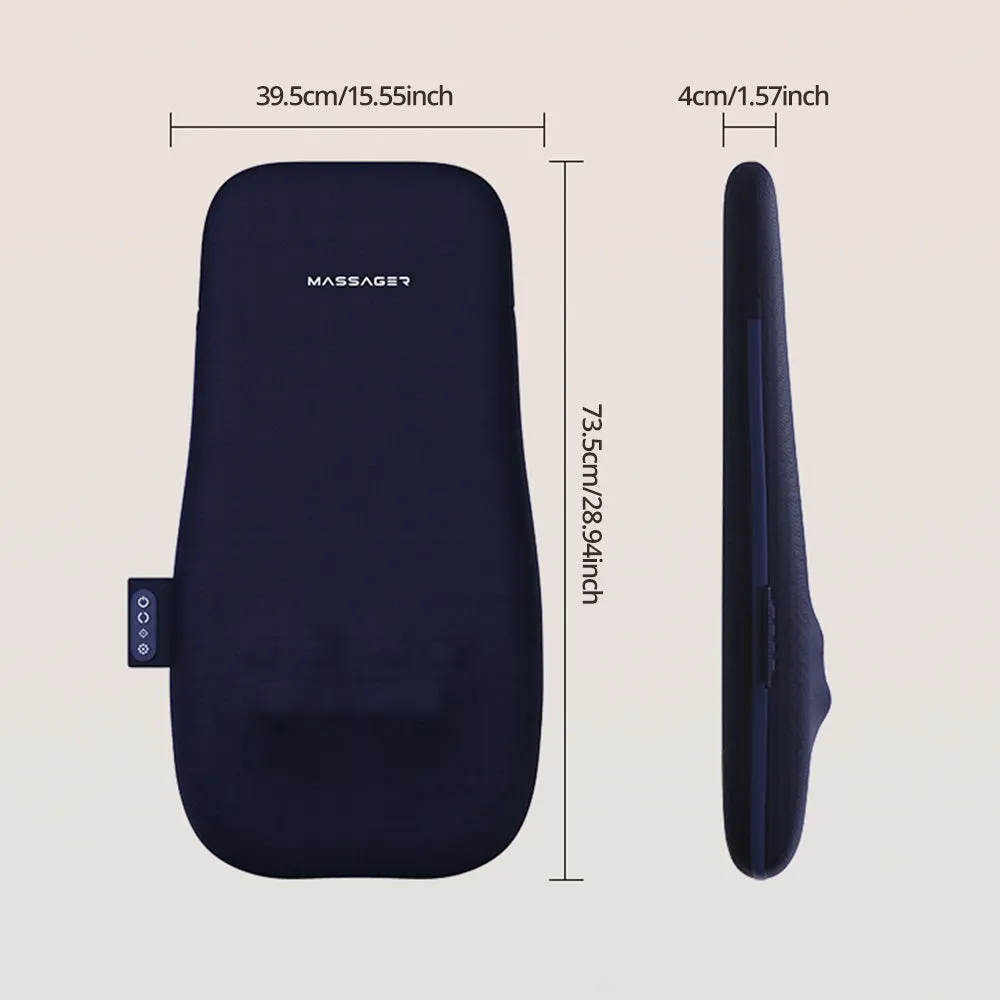 Walking massage lumbar support pillow with heat therapy and auto timer