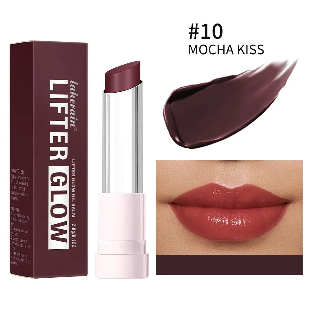 Women's portable hydrating lipstick 2.8g, moisturising and nourishing, available in ten shades