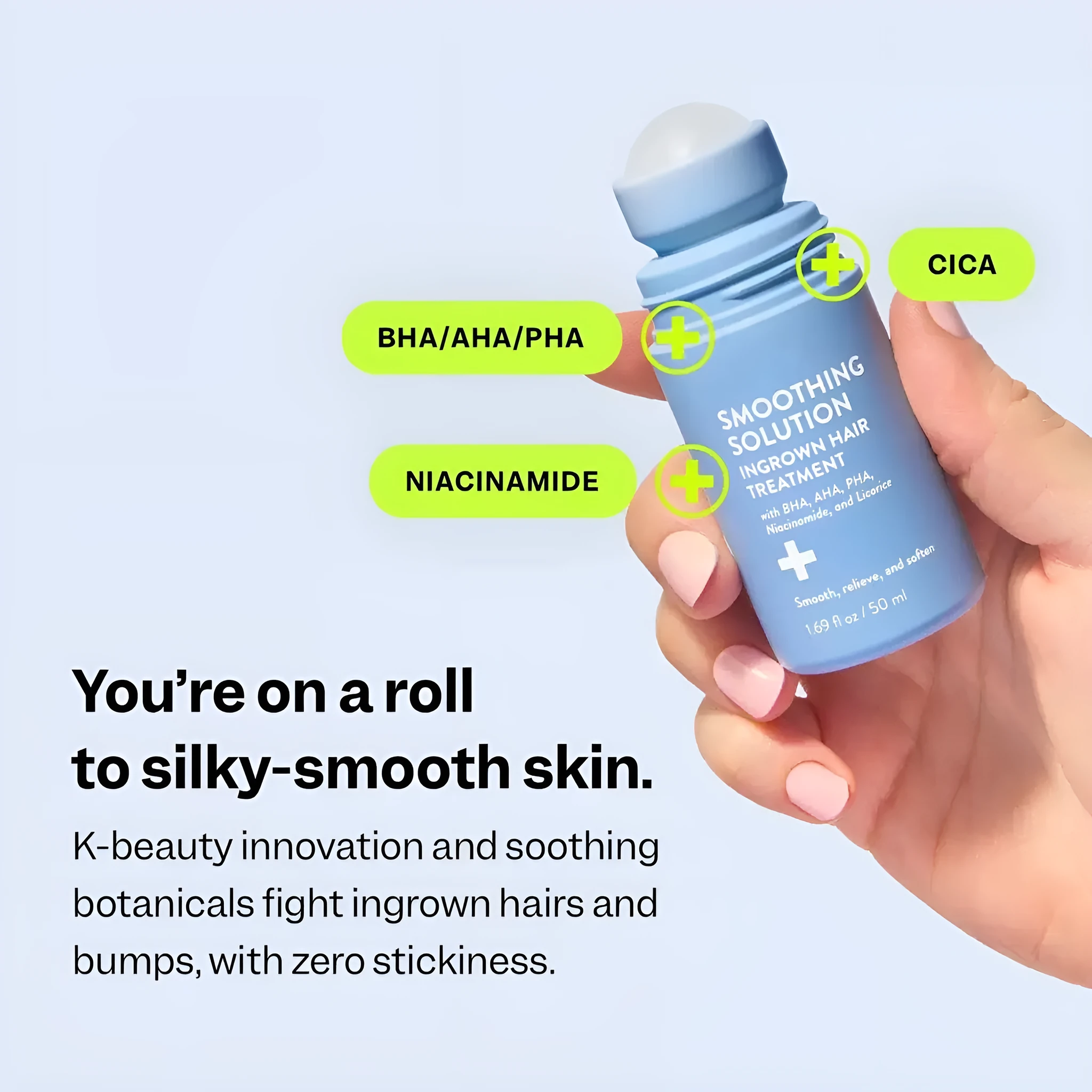 Body care ball hair removal essence 50ml with moisturising and refreshing formula for smooth skin
