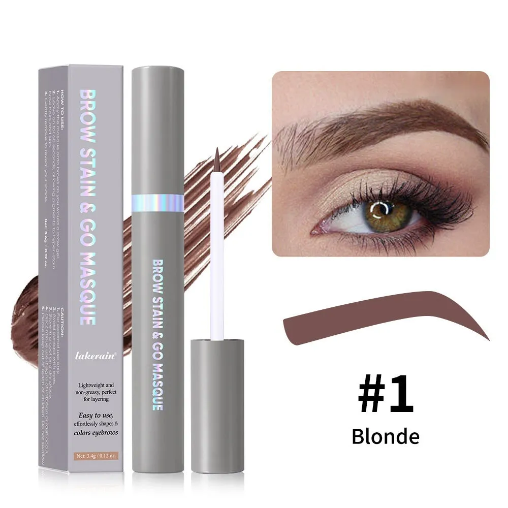 Tear and pull eyebrow gel cream in three shades: blonde, brunette, dark brunette, 3.4g tube