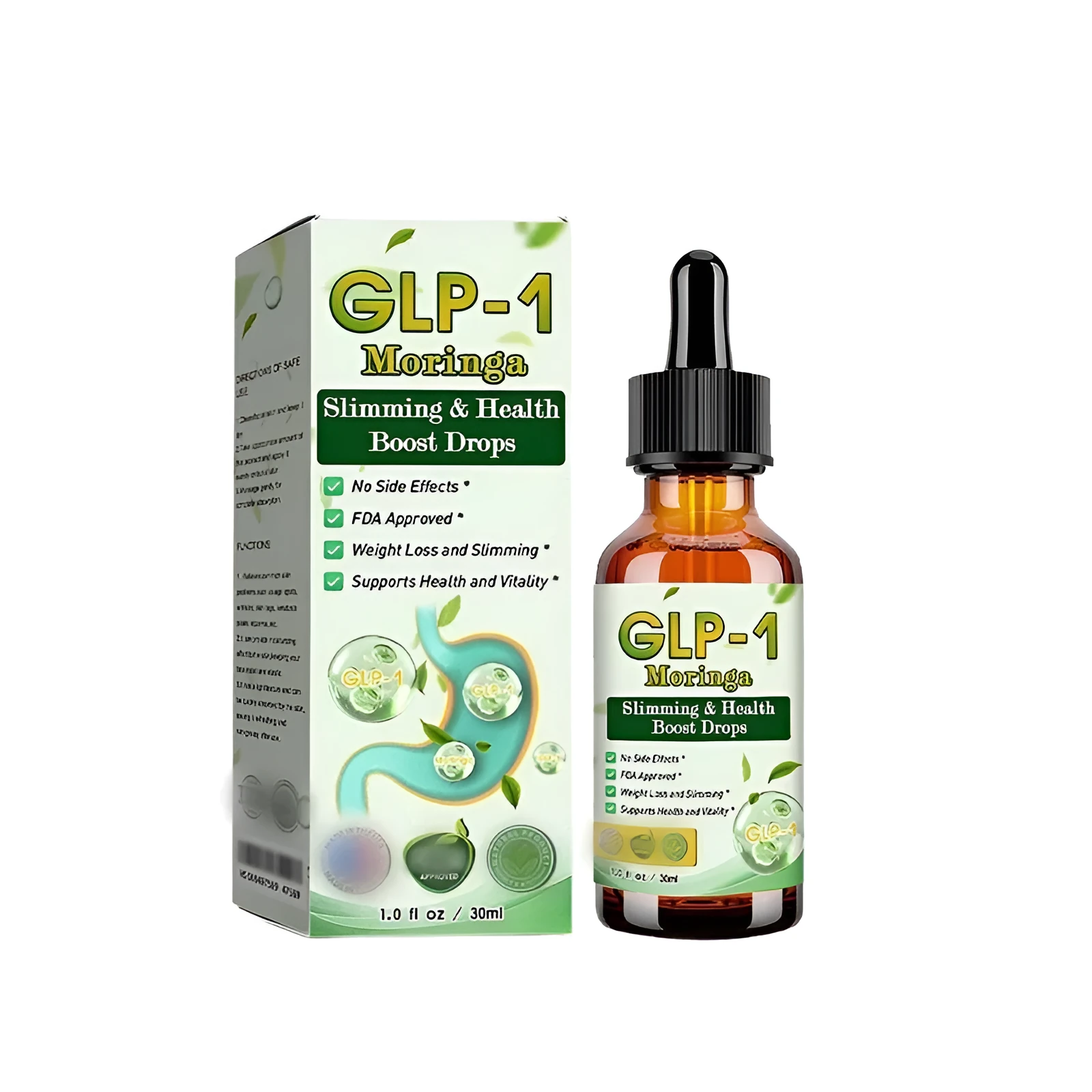 30ml body supplement energy drink bottle with liquid formula and 24 month shelf life