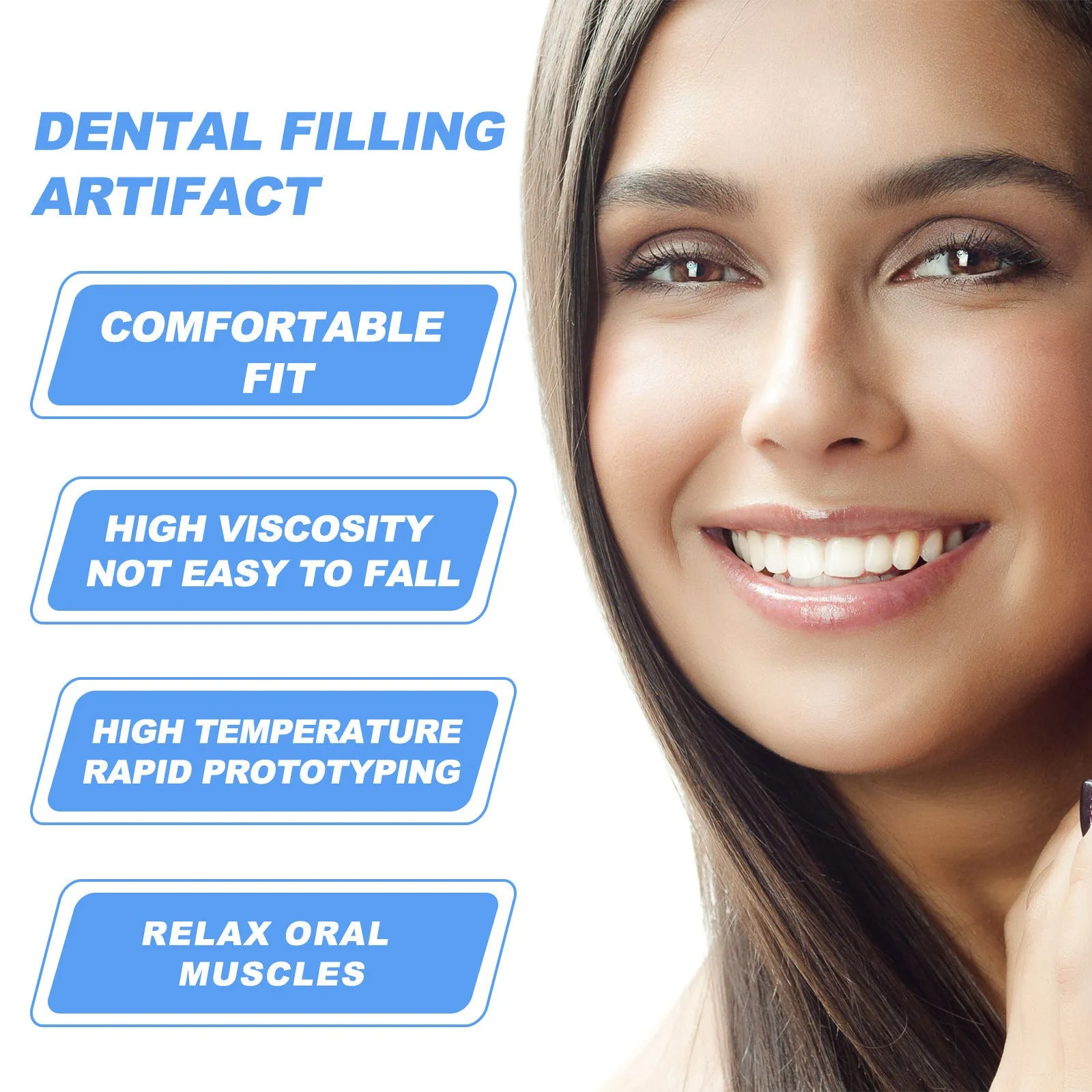 30ml disposable plastic solid teether particles teeth joint filling glue for adult temporary dental repair
