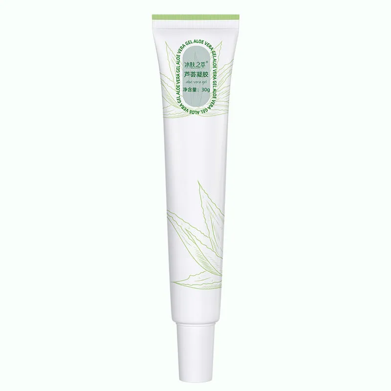 Refreshing moisturising aloe vera gel 30g tube clear and smooth emulsion for all skin types