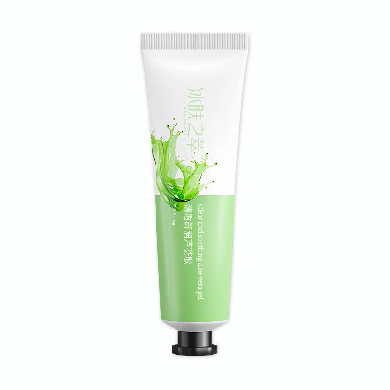 Refreshing moisturising aloe vera gel 30g tube clear and smooth emulsion for all skin types