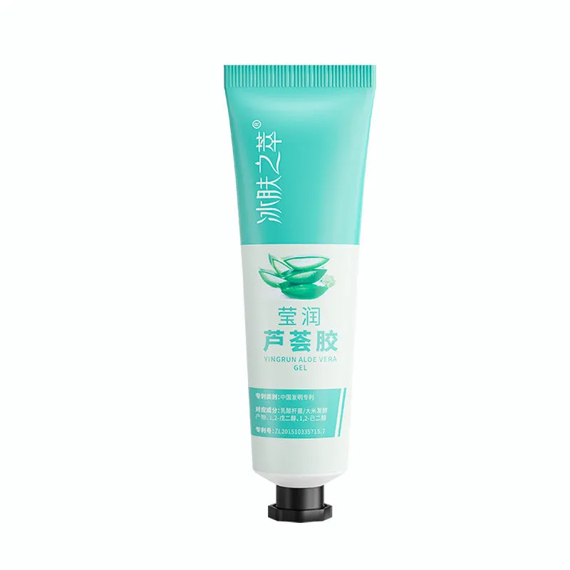 Refreshing moisturising aloe vera gel 30g tube clear and smooth emulsion for all skin types