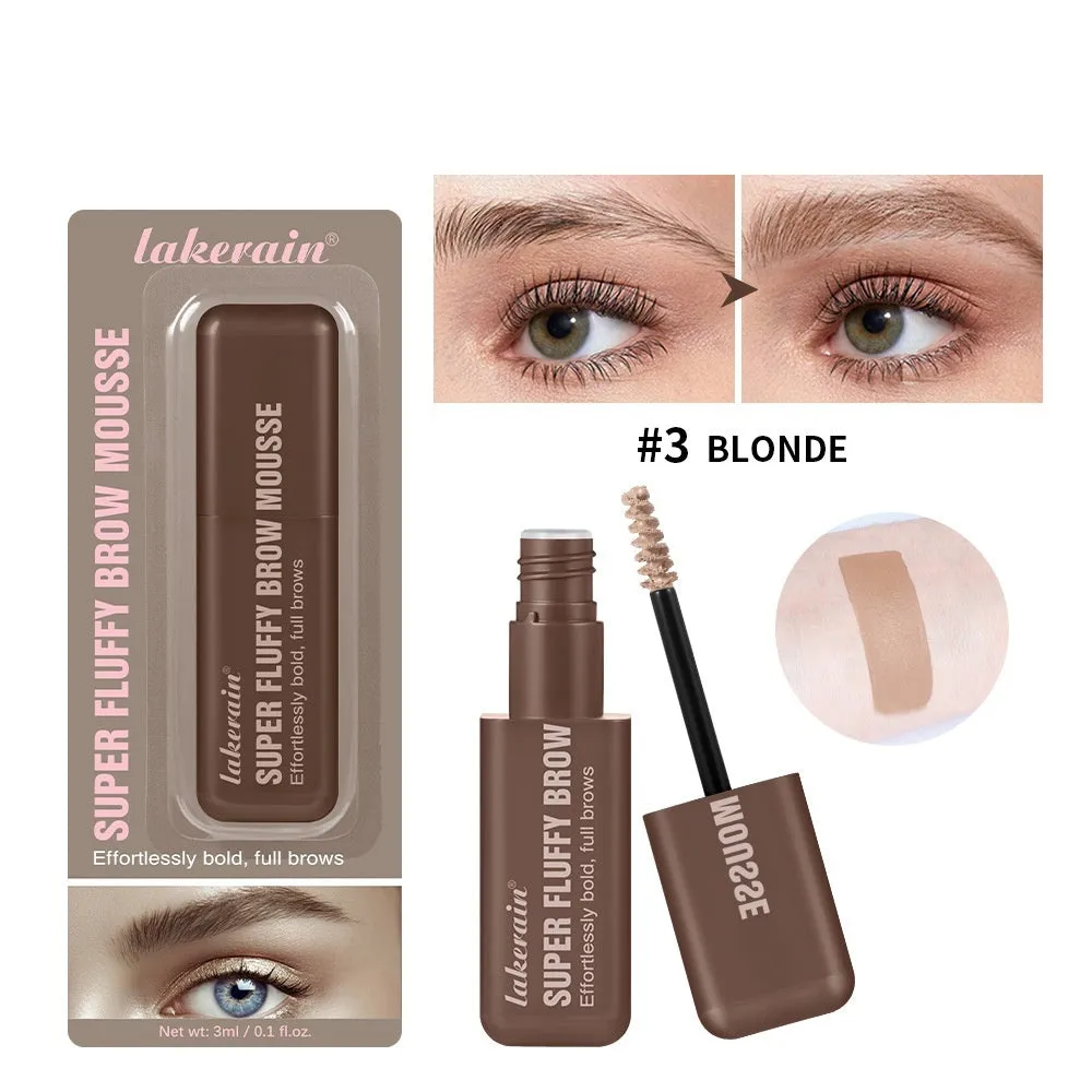 Eyebrow cream product for long-lasting three-dimensional brow shaping in brown and black colour options
