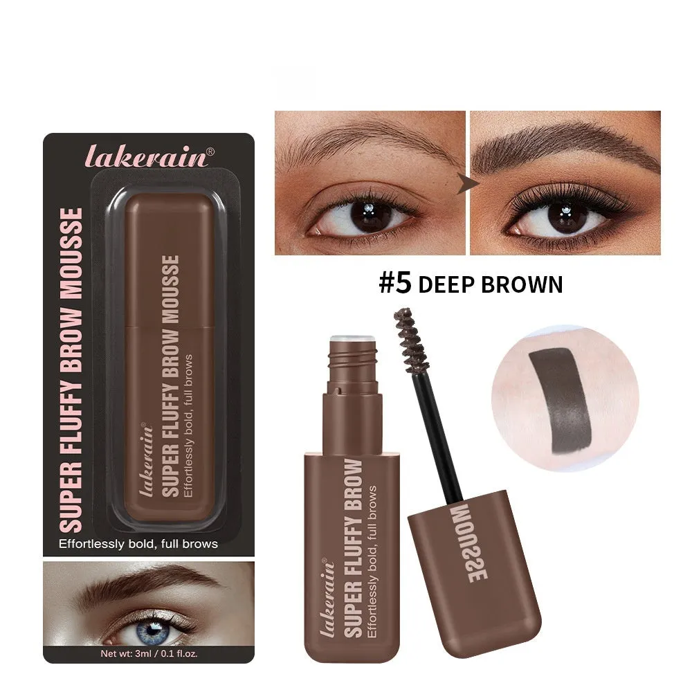Eyebrow cream product for long-lasting three-dimensional brow shaping in brown and black colour options