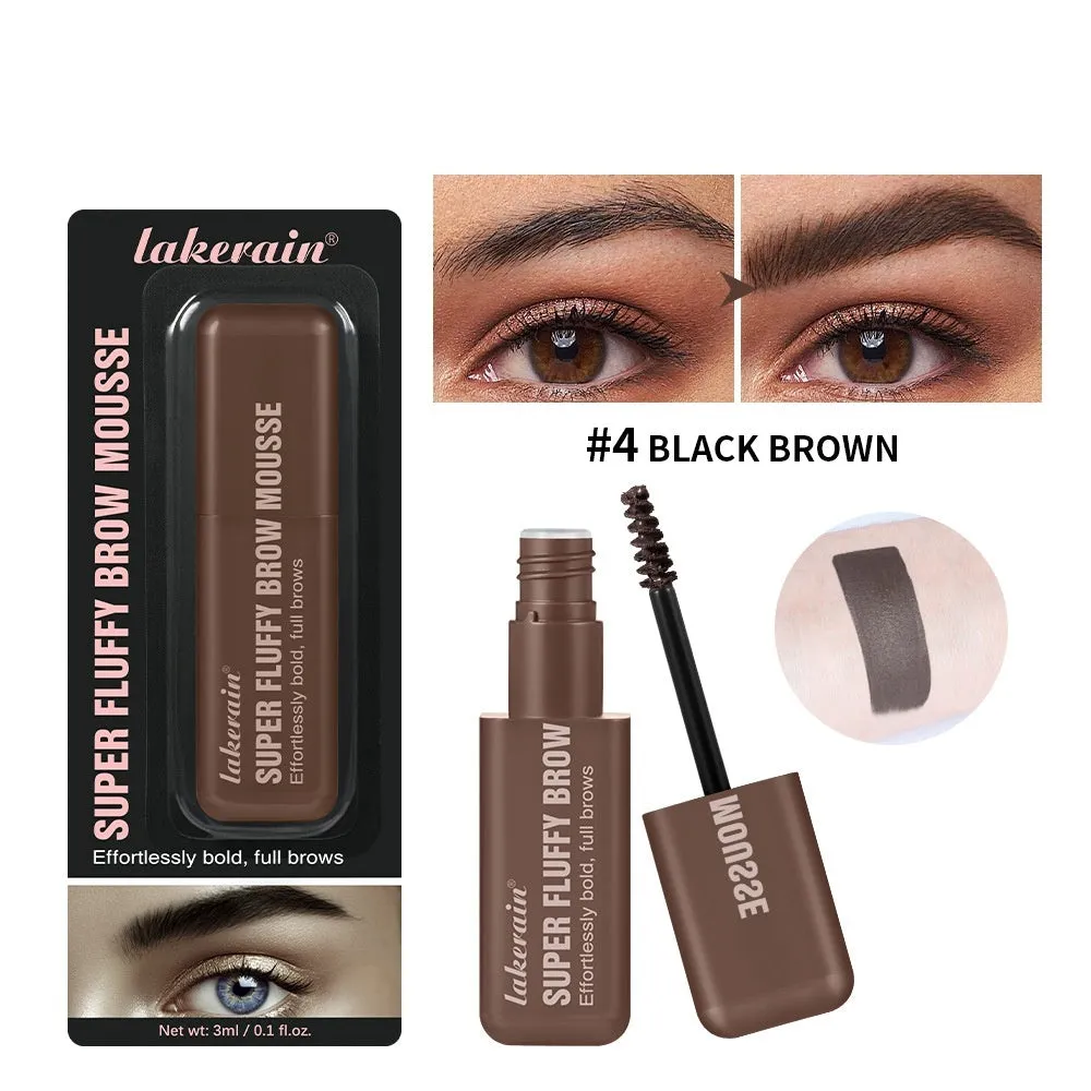 Eyebrow cream product for long-lasting three-dimensional brow shaping in brown and black colour options
