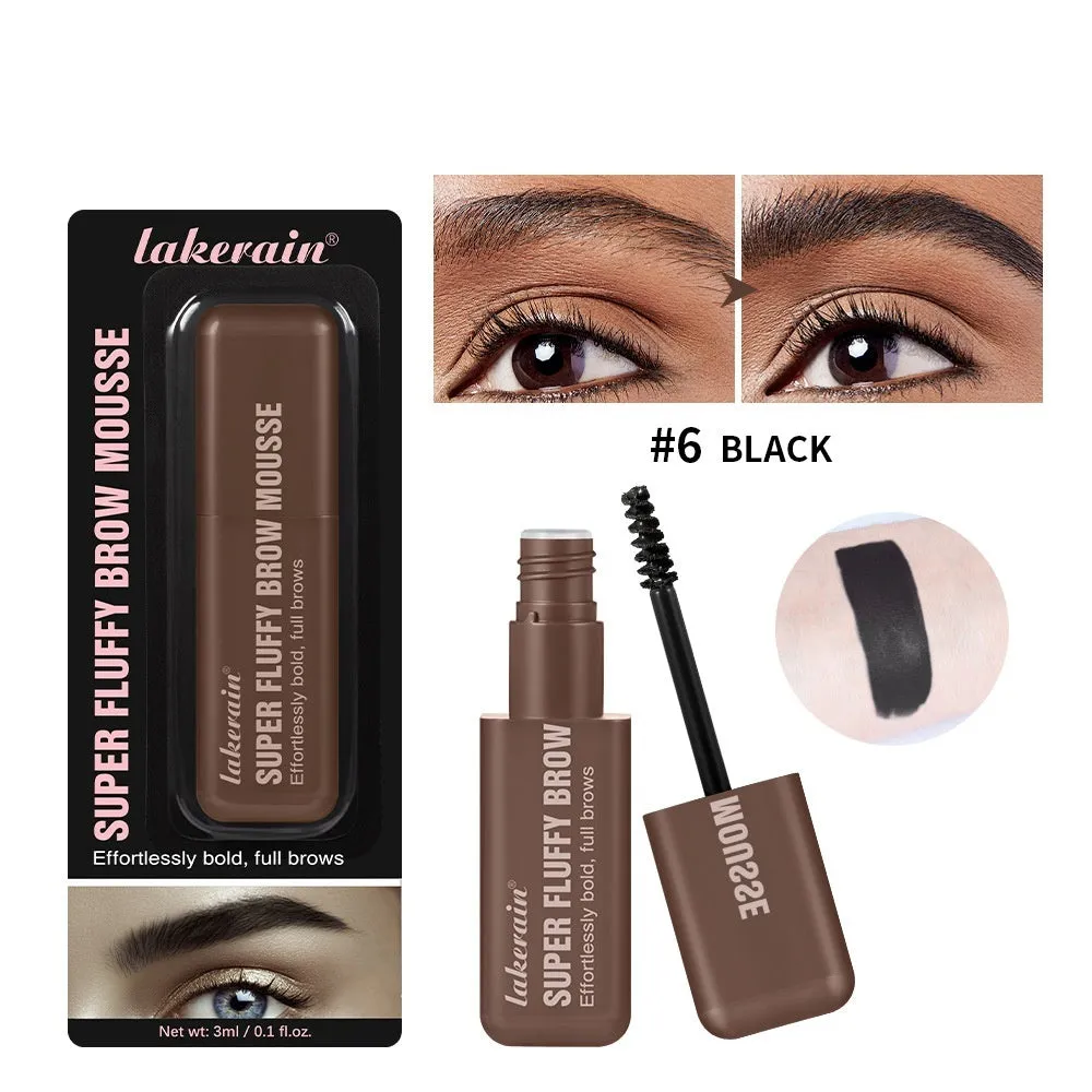Eyebrow cream product for long-lasting three-dimensional brow shaping in brown and black colour options