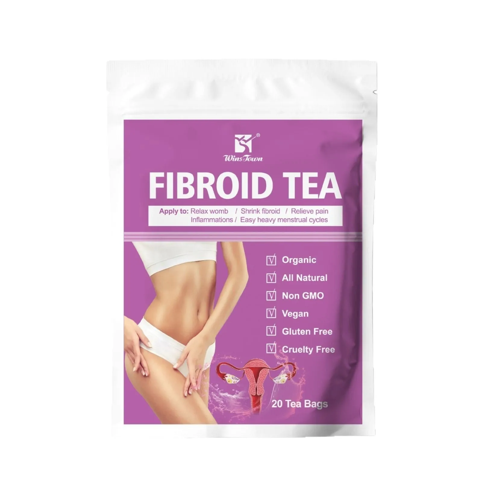 C83 Winstown Fibroid herbal tea bag with sugar for cold extract brewing