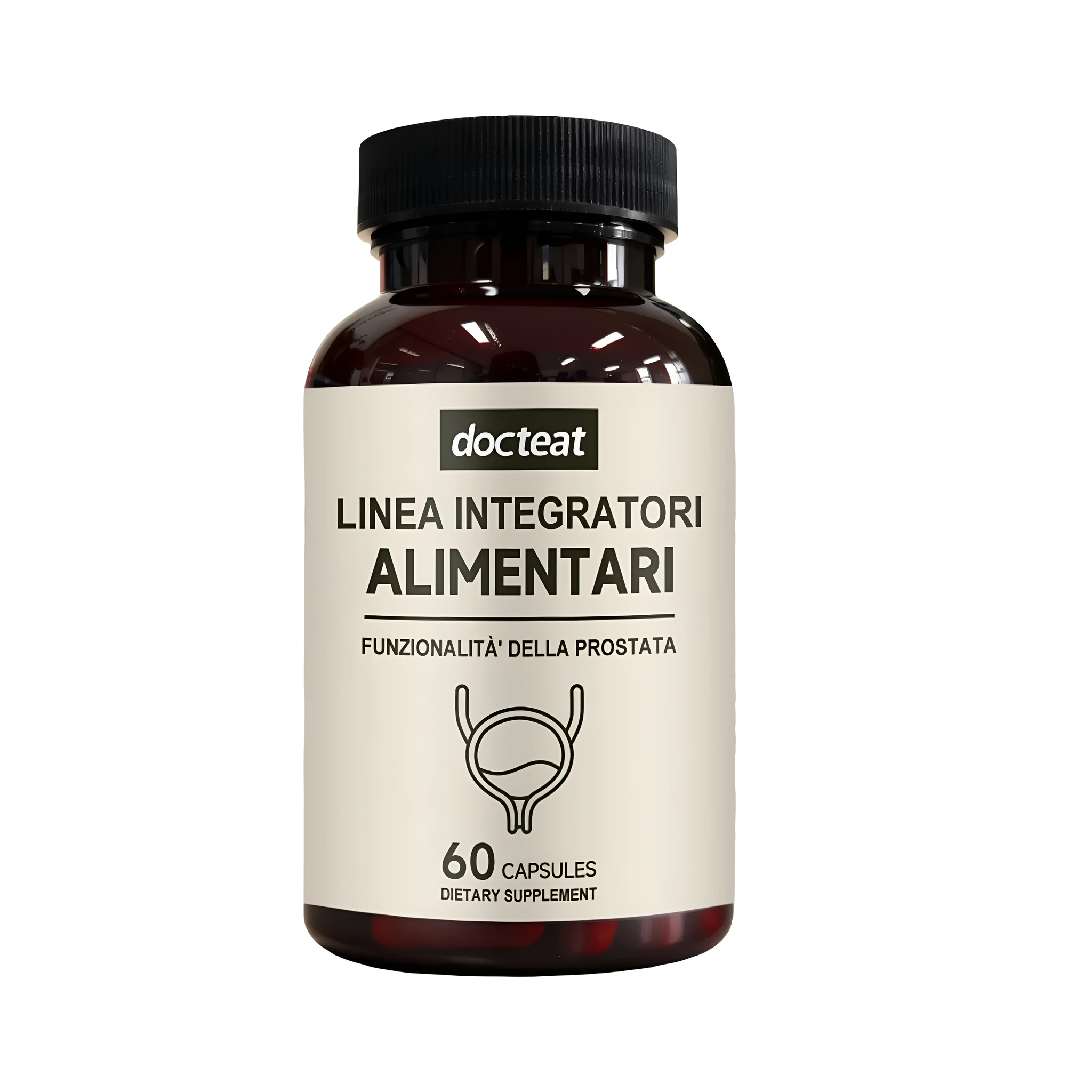 Male Healthy Herbal Capsule bottle with 60 capsules containing baoge fruit and herbal extracts