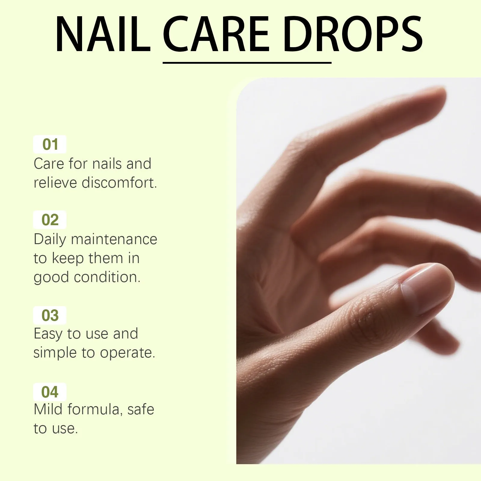 Nail Care Drops 15ml bottle with rubbing strip for fungal nail treatment