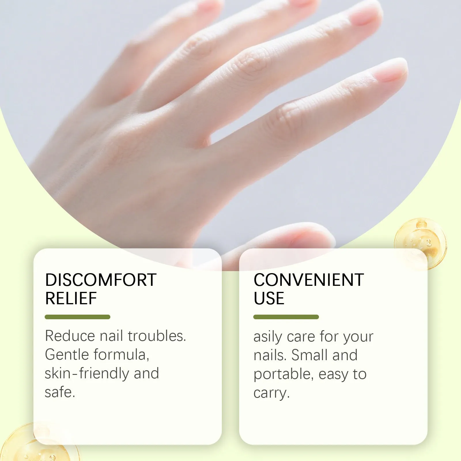 Nail Care Drops 15ml bottle with rubbing strip for fungal nail treatment