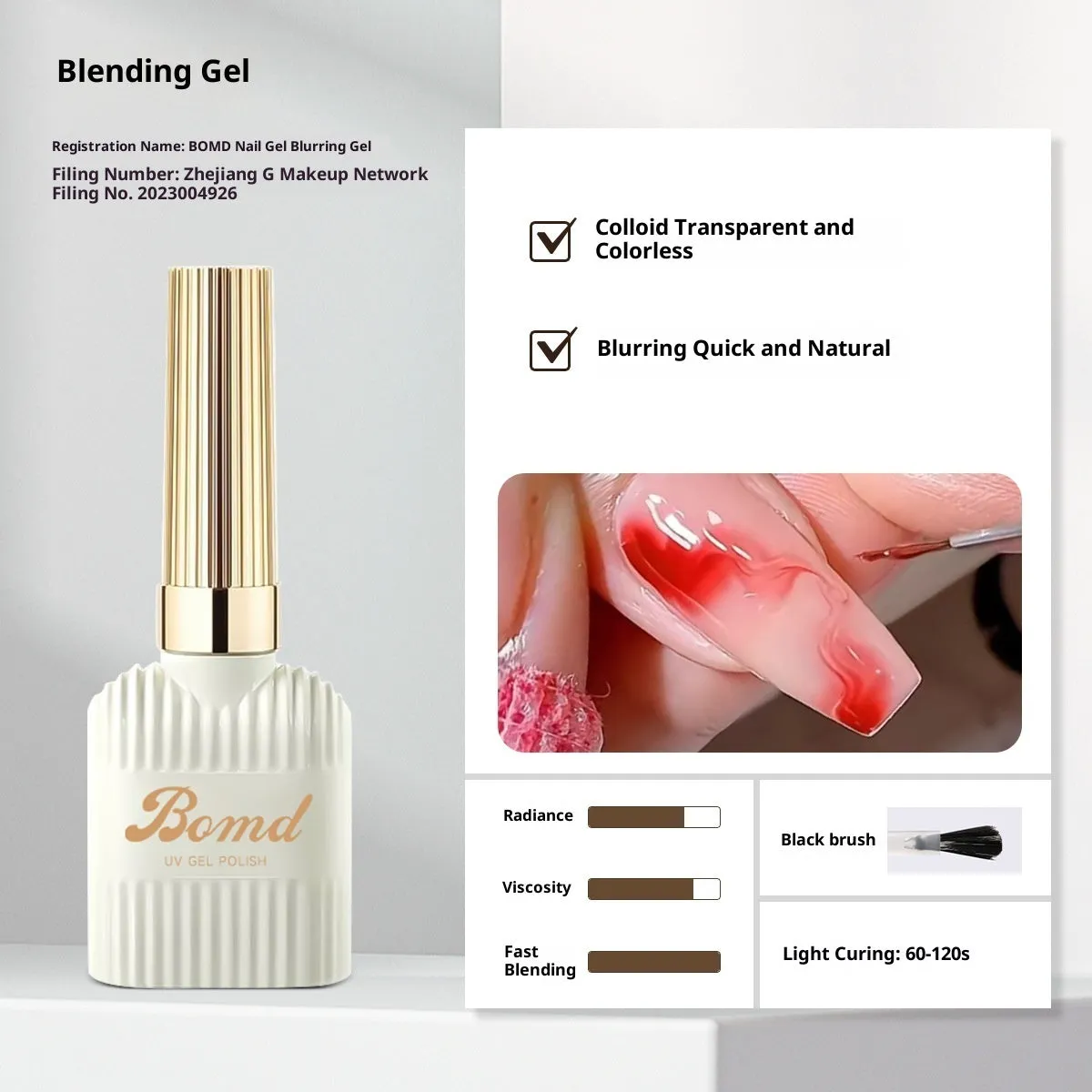 Nail adhesive kit with removable primer and crystal plated seal coat in 15ml bottles