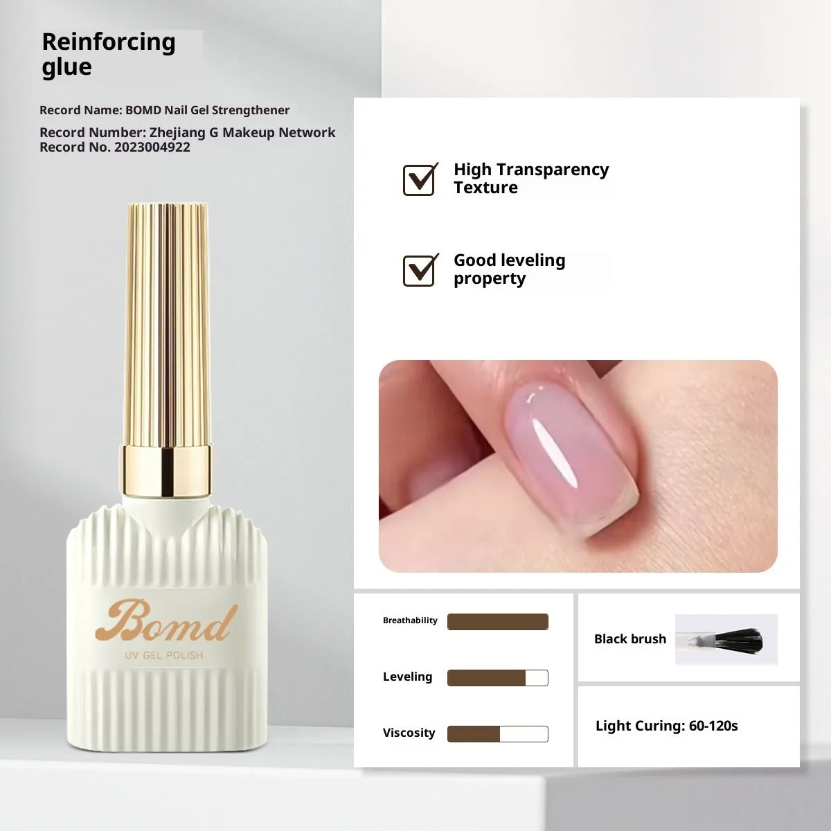 Nail adhesive kit with removable primer and crystal plated seal coat in 15ml bottles