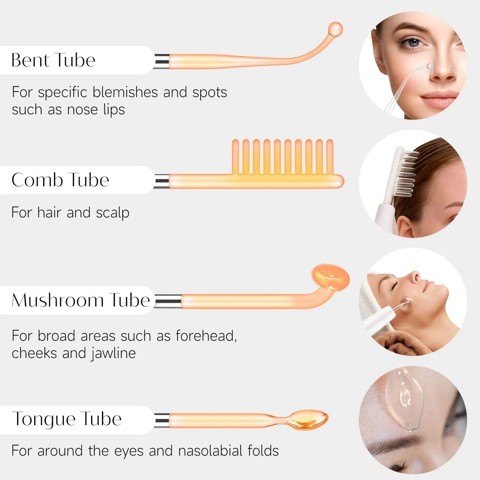 High frequency electrode magic wand machine with blue neon light, space capsule design, and EU Plug for acne mark removal