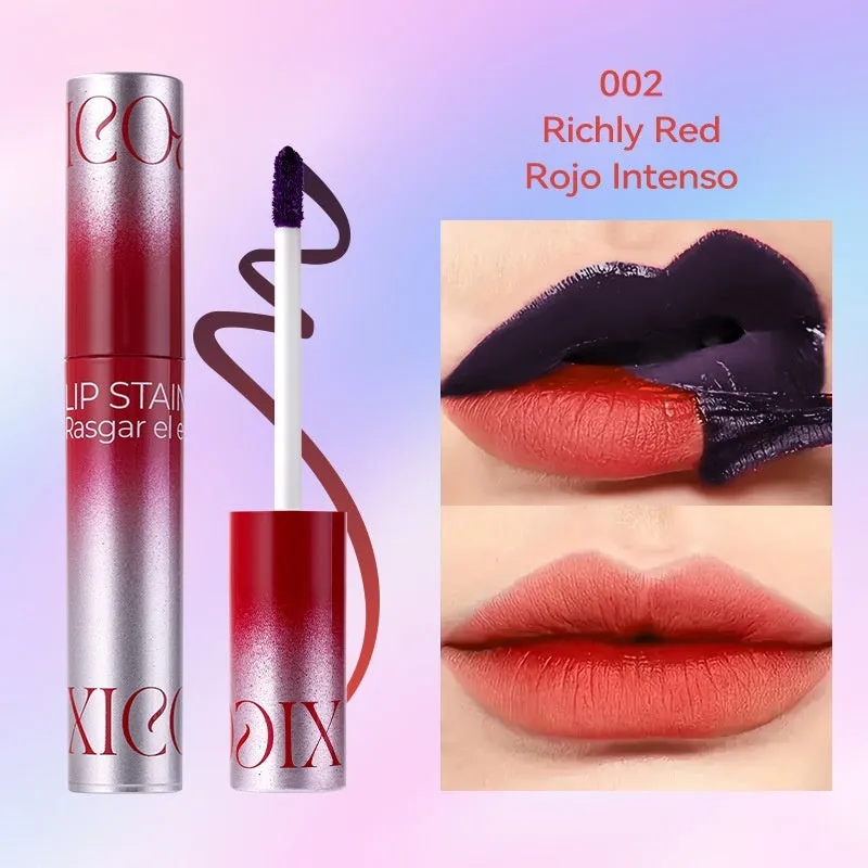 Lip lacquer tearing matte tear-off lip balm waterproof long-lasting easy-to-color lipstick in five styles