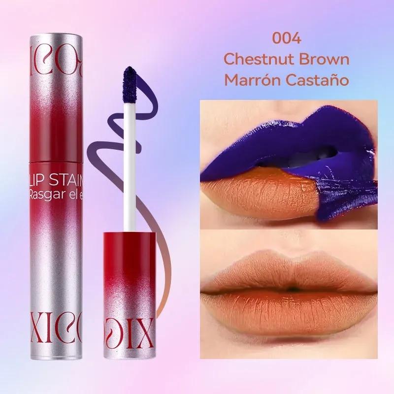 Lip lacquer tearing matte tear-off lip balm waterproof long-lasting easy-to-color lipstick in five styles