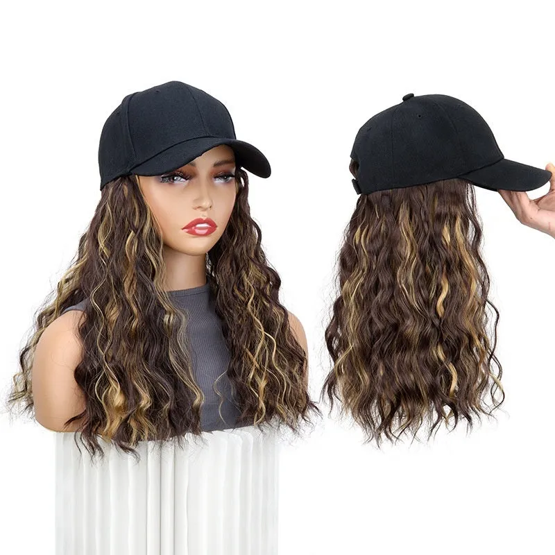 Women's mid-length peaked cap wig in high temperature fibre, available in multiple colours including 1B and 6H613