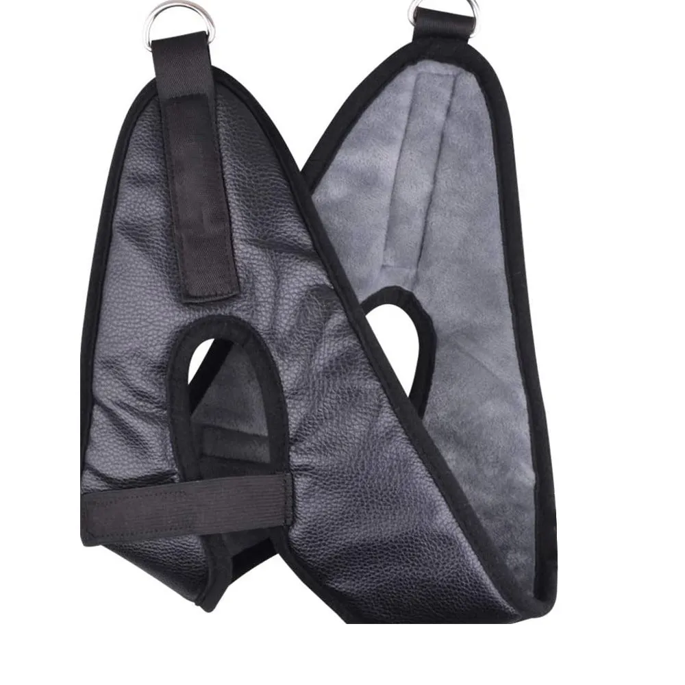 Household neck hanging neck stretching holder in cloth material black and white for home health massage