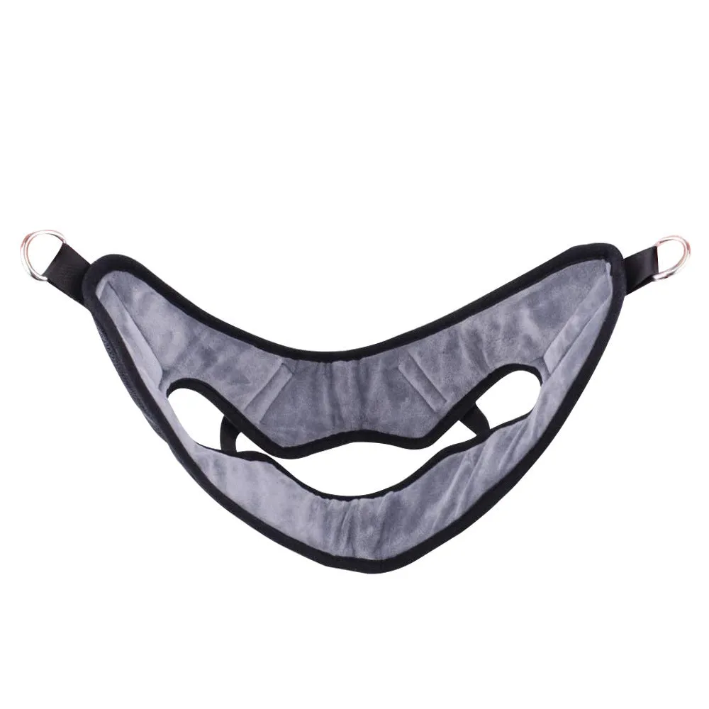 Household neck hanging neck stretching holder in cloth material black and white for home health massage