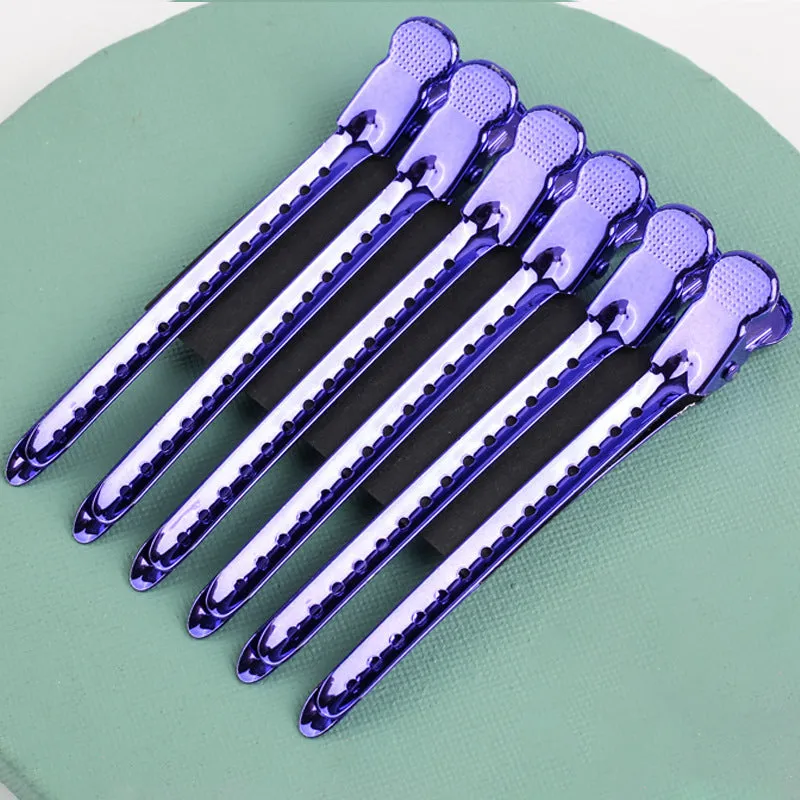 9.5cm stainless steel hair root fluffy clip in matte black for volumising roots