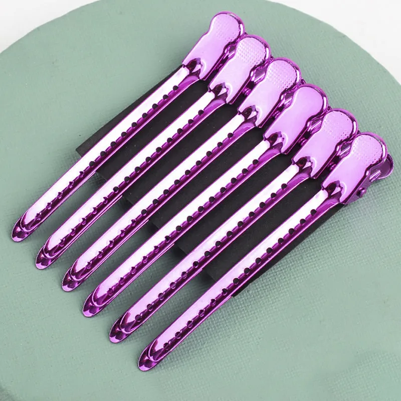 9.5cm stainless steel hair root fluffy clip in matte black for volumising roots